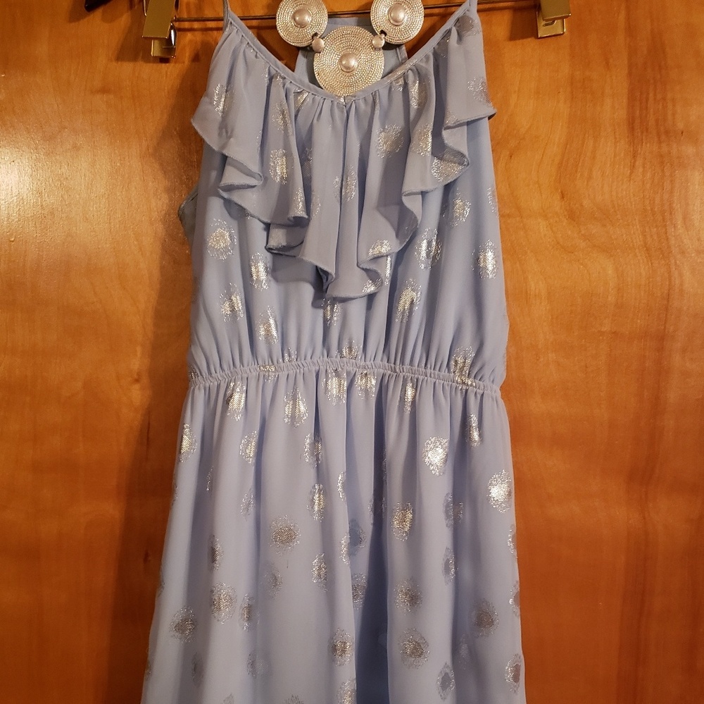 EmmeLee powder blue spaghetti strap dress size S